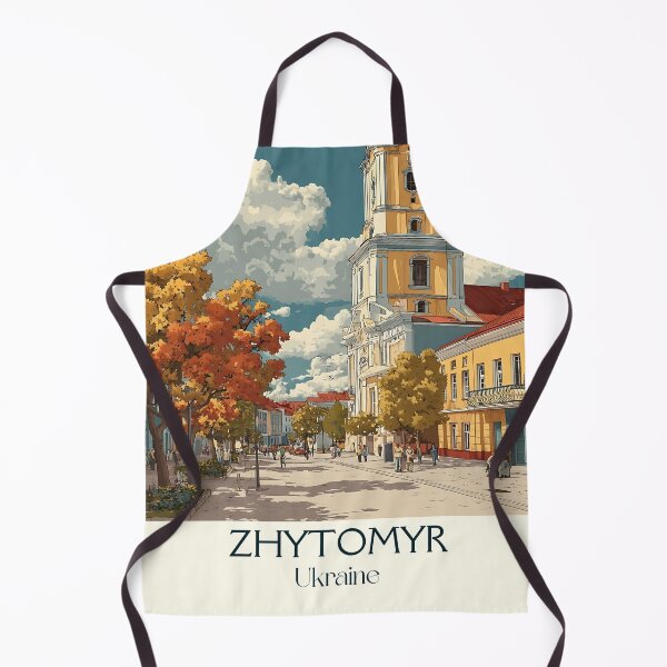Item preview, Zhytomyr Rock City – Polissya Region Ukraine Vintage Art designed and sold by TuncGK.