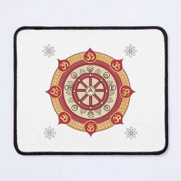 Item preview, Mandala with a Dharma Wheel designed and sold by Lucky 777.