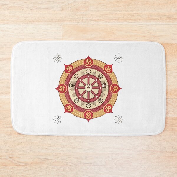 Item preview, Mandala with a Dharma Wheel designed and sold by Lucky 777.