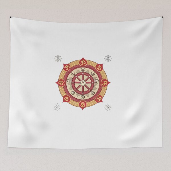 Item preview, Mandala with a Dharma Wheel designed and sold by Lucky 777.