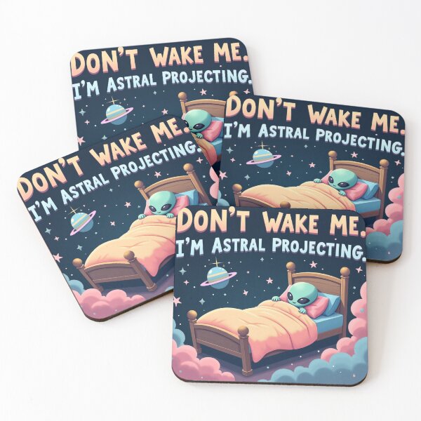 Item preview, Don’t Wake Me – Astral Projecting Alien Sleep Art designed and sold by Strange Comforts.