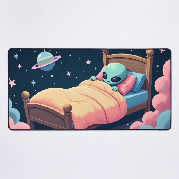 Item preview, Don’t Wake Me – Astral Projecting Alien Sleep Art designed and sold by Strange Comforts.