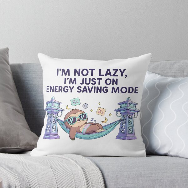 Item preview, Energy Saving Mode Sloth Funny Design designed and sold by Tincanninja.