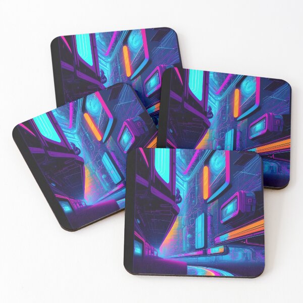 Item preview, Techno Urban Sprawl- Abstract City Road Digital Art Print designed and sold by Esterlane.
