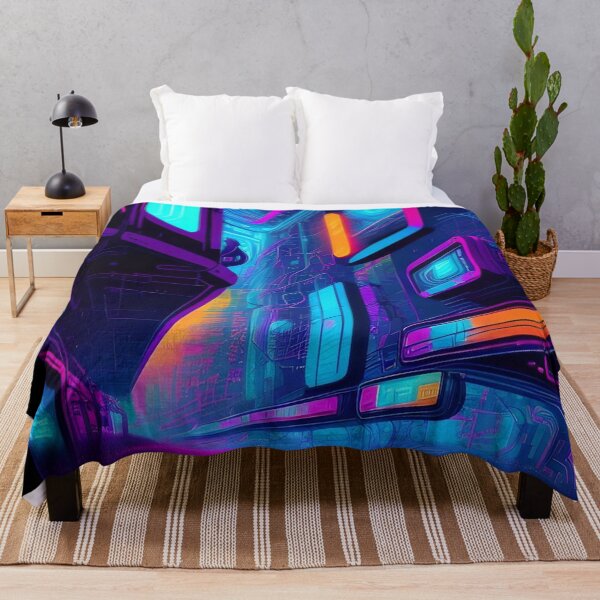 Item preview, Techno Urban Sprawl- Abstract City Road Digital Art Print designed and sold by Esterlane.