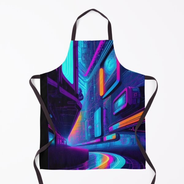 Item preview, Techno Urban Sprawl- Abstract City Road Digital Art Print designed and sold by Esterlane.