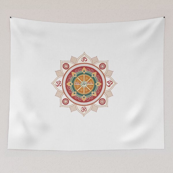 Item preview, Mandala with a Dharma Wheel designed and sold by Lucky 777.