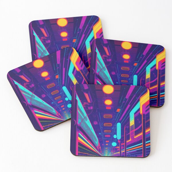 Item preview, Digital Pulse City Abstract Print designed and sold by Esterlane.