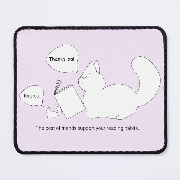 Item preview, The best of friends support your reading habits designed and sold by QuokkaLLC.