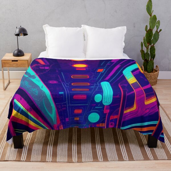 Item preview, Digital Pulse City Abstract Print designed and sold by Esterlane.