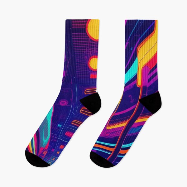 Item preview, Digital Pulse City Abstract Print designed and sold by Esterlane.
