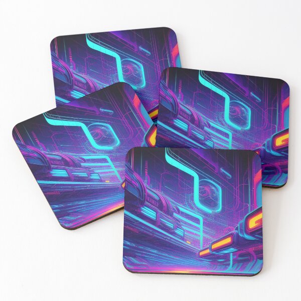 Item preview, Electric Avenue, 2099 Abstract Print designed and sold by Esterlane.