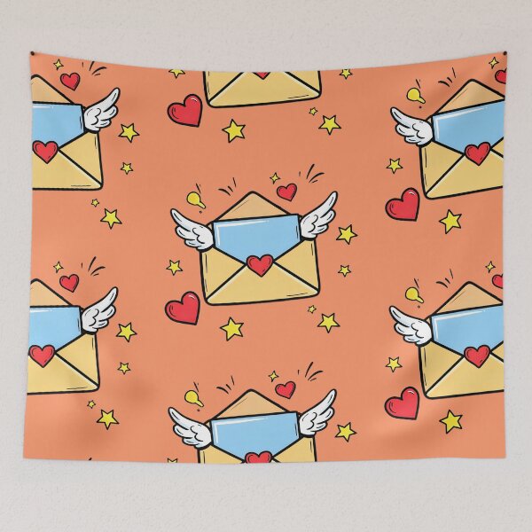 Item preview, Cute Mail with Wings designed and sold by AlexisNoireArt.