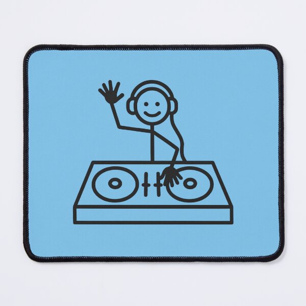 Item preview, Stick Figure DJ - Fun Minimalist Music Lover Design designed and sold by Resonance Frequency.