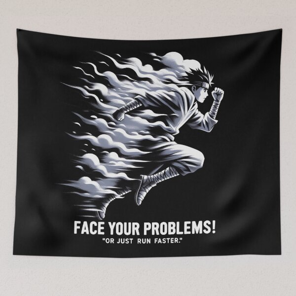 Item preview, Run Faster – Face Your Problems! designed and sold by Good Vibes .