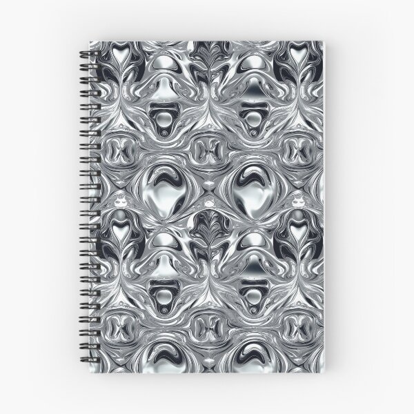 Item preview, “Alien Alloy” – Abstract Symmetrical Chrome Pattern designed and sold by myprintedgems.