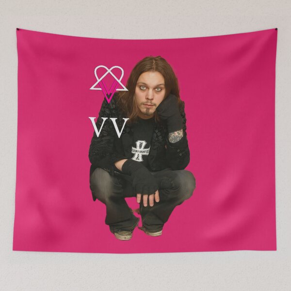 Item preview, Ville Vallo HIM Neon Noir designed and sold by MusicVibesTee.