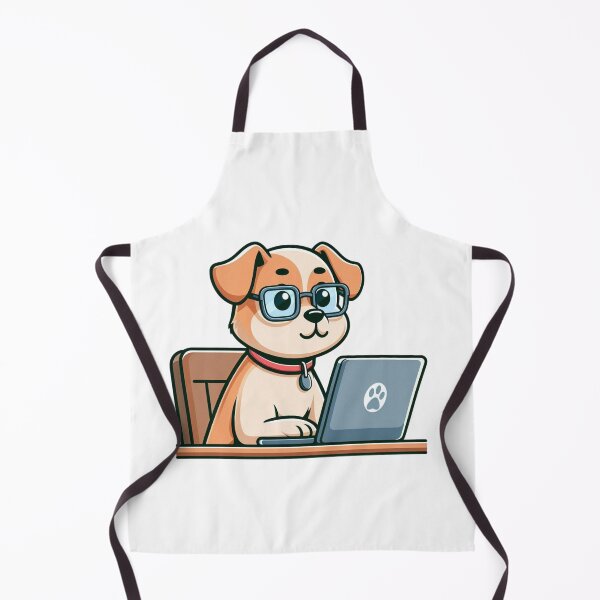 Item preview, Office Dog – Working Cartoon Pup designed and sold by Confuzz1ed.