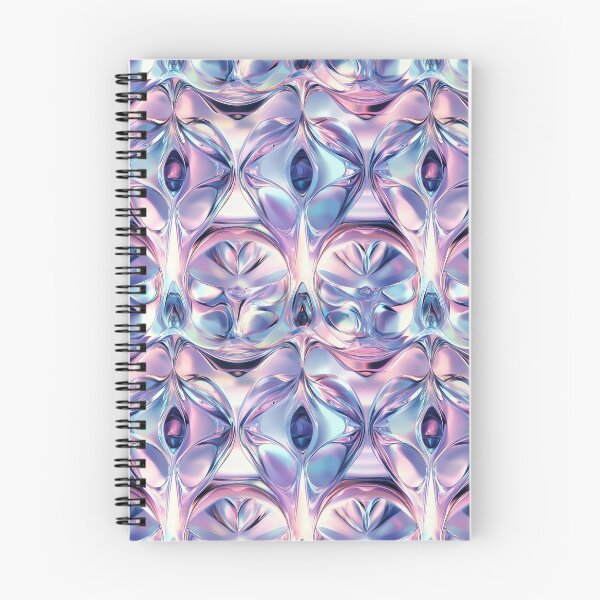 Item preview, “Luminous Bloom” – Iridescent Abstract in Chrome and Pastel Gradient designed and sold by myprintedgems.