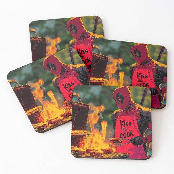 Item preview, Deadpool BBQ Madness – Kiss the Cook Edition designed and sold by LoomisDreams.