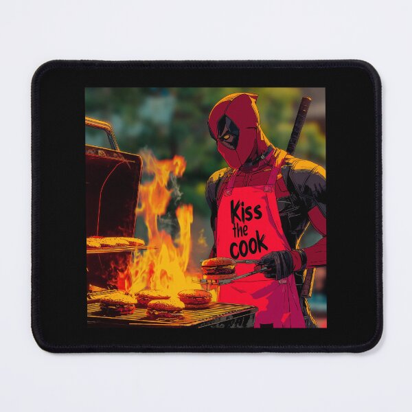 Item preview, Deadpool BBQ Madness – Kiss the Cook Edition designed and sold by LoomisDreams.
