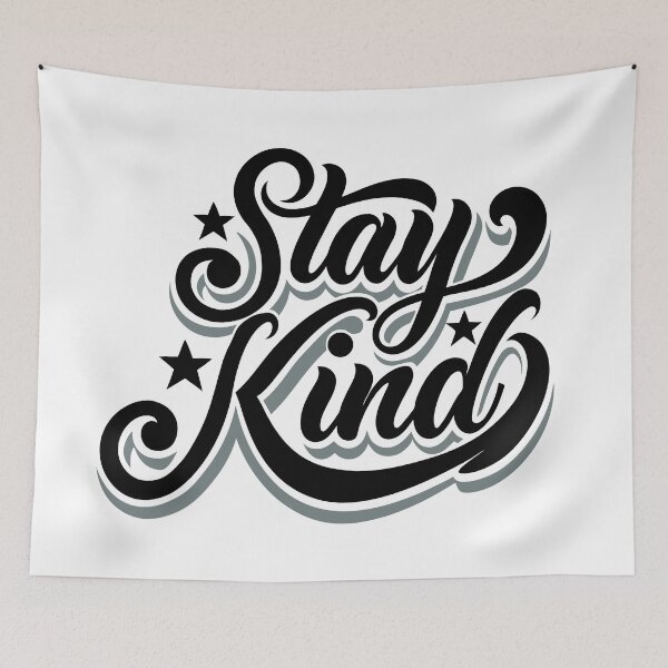 Item preview,  STAY KIND  - BLACK -  MOTIVATIONAL QUOTES - TEXT - TYPOGRAPHY designed and sold by Gihan-Design.