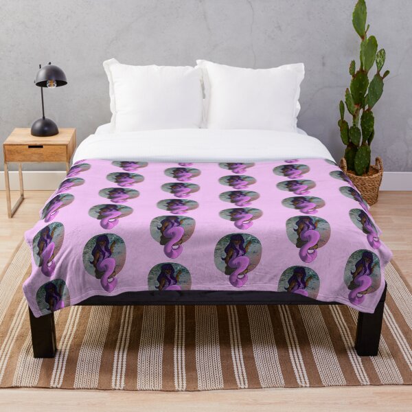 Aperçu de l'œuvre Sirène chantante - Version féminine rose et violette créée et vendue par AstralRavens.