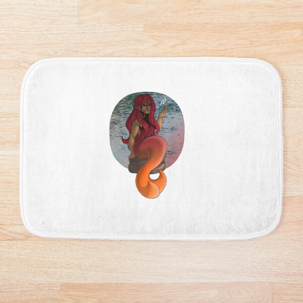 Aperçu de l'œuvre Sirène chantante - Version féminine rouge et orange créée et vendue par AstralRavens.