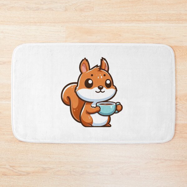 Item preview, Coffee Squirrel – Caffeinated Cartoon Animal designed and sold by Confuzz1ed.