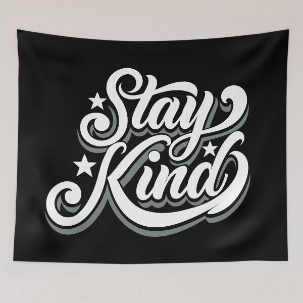 Item preview,   STAY KIND  - WHITE-  MOTIVATIONAL QUOTES - TEXT - TYPOGRAPHY designed and sold by Gihan-Design.