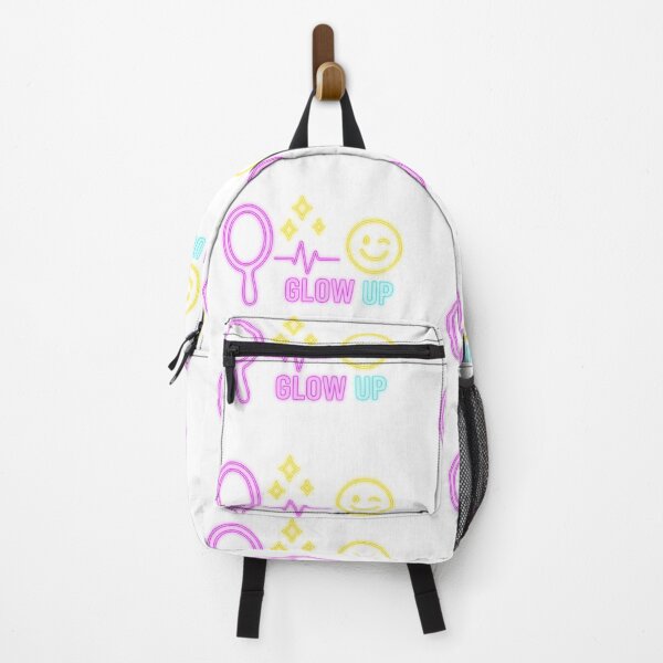 Item preview, Glow Up – Neon Mirror & Smiley Face T-Shirt Design  designed and sold by Aucia.