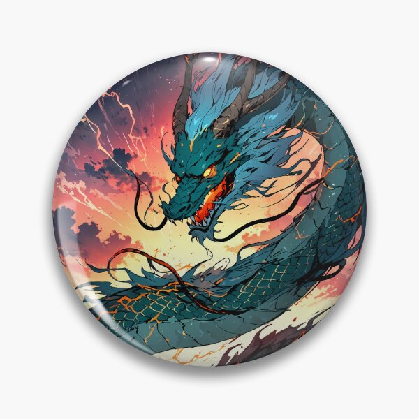 Item preview, Divine Tatsu - Japanese Storm Dragon Art designed and sold by Born to Isekai.