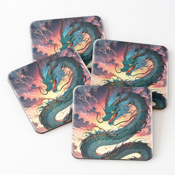 Item preview, Divine Tatsu - Japanese Storm Dragon Art designed and sold by Born to Isekai.