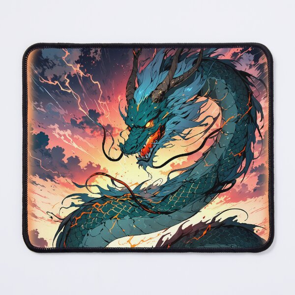 Item preview, Divine Tatsu - Japanese Storm Dragon Art designed and sold by Born to Isekai.