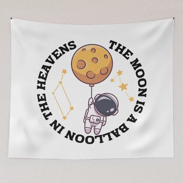 Item preview, Amusing The Moon is a Balloon in the Heavens. designed and sold by MPC-Mince-Pies.