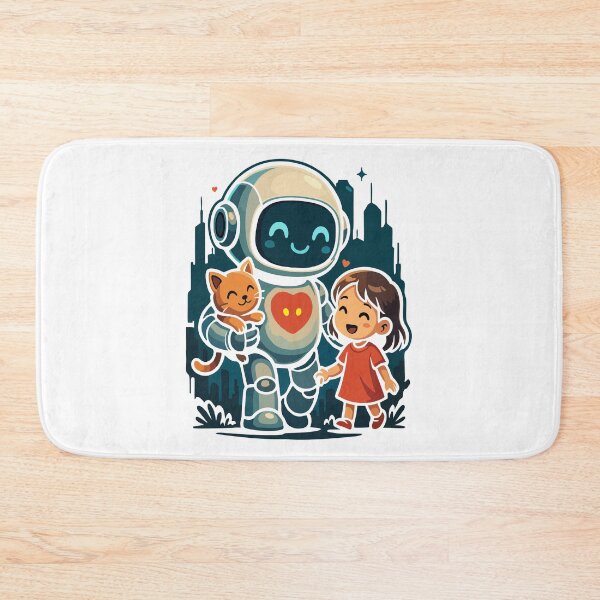 Item preview, Cute AI Robot with a Heart – Saving the World One Hug at a Time designed and sold by cahayaku.