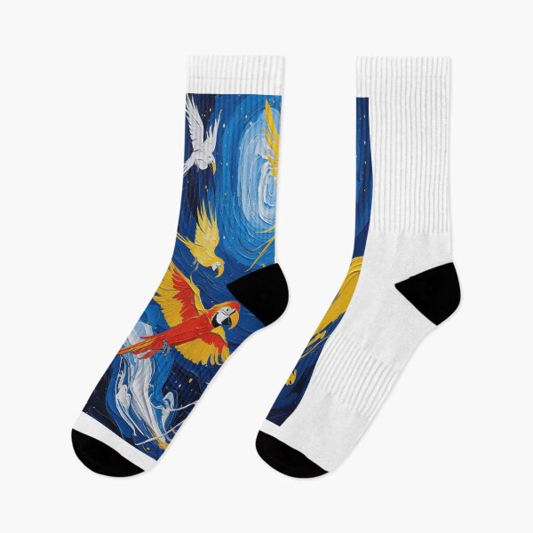 Item preview, Van Gogh Tropical Birds Starry Night Flight designed and sold by Max Store.