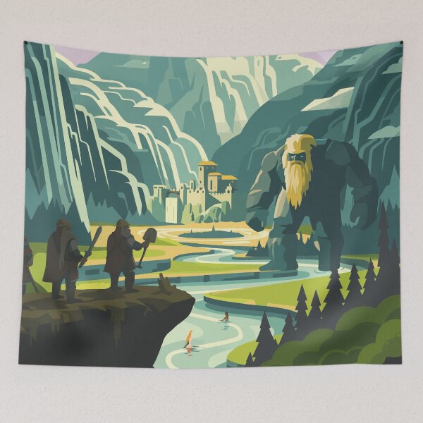 Item preview, TERRA MYSTICA - Inspired Poster / Retro Board Game Poster / Wall Art Print / Fantasy, Board Game, RPG, DnD / Home Decor Gift Idea  designed and sold by RoleplayRealm.