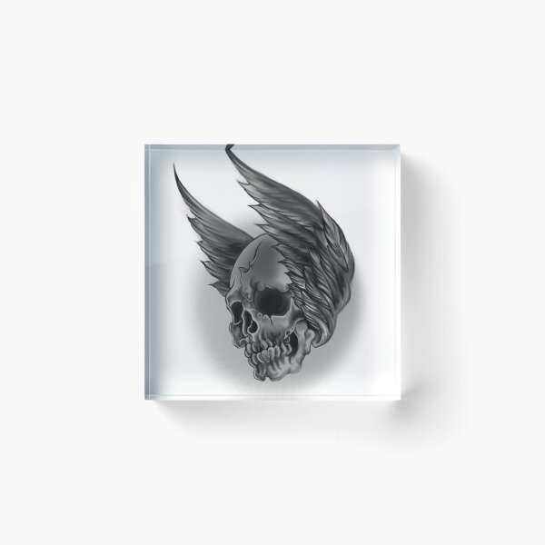 Item preview, Winged Skull designed and sold by MatrixTattoo.