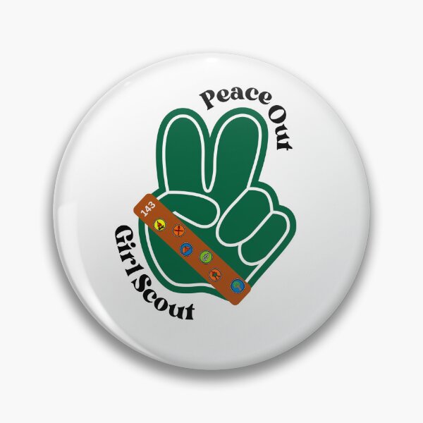 Item preview, Peace Out Girl Scout designed and sold by DazedandDesign.
