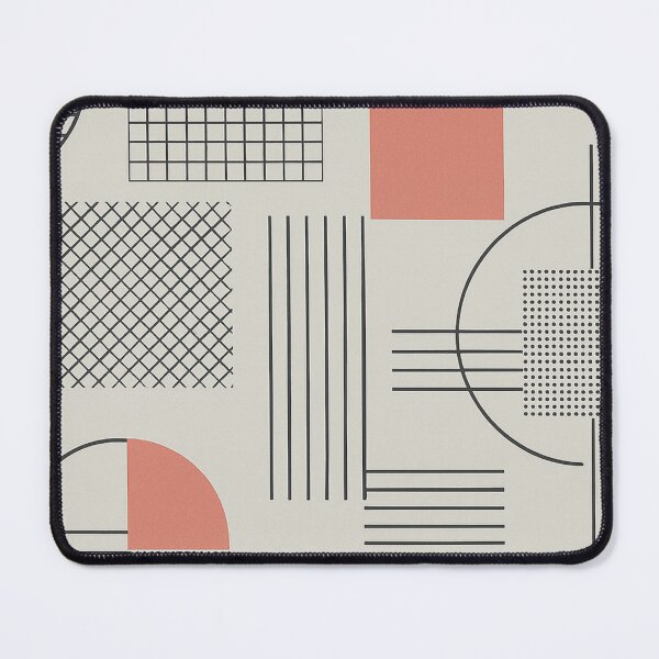 Item preview, Modern Minimalist Geometry – Coral Accent Pattern designed and sold by Zenvo.
