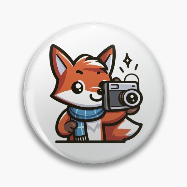 Item preview, Photographer Fox – Snap-Happy Animal Cartoon designed and sold by Confuzz1ed.