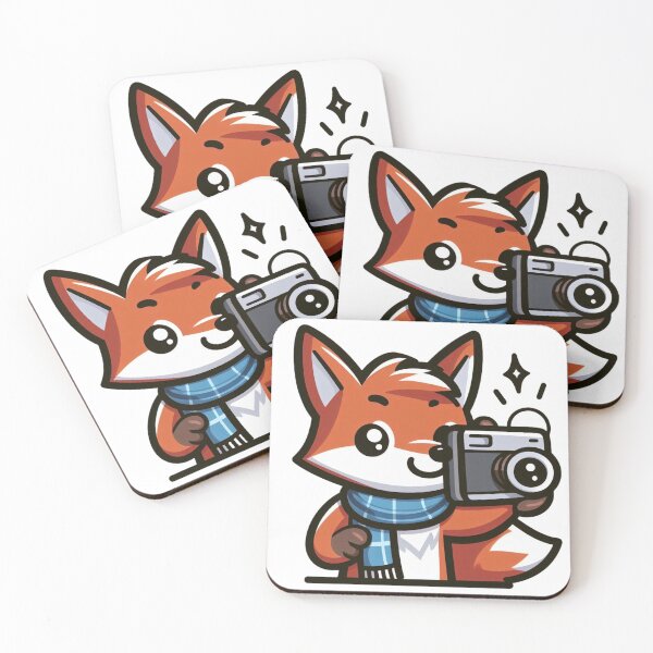 Item preview, Photographer Fox – Snap-Happy Animal Cartoon designed and sold by Confuzz1ed.