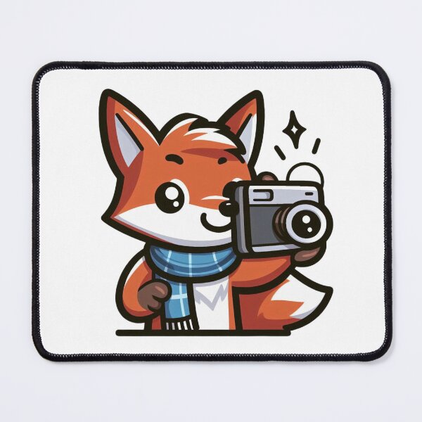Item preview, Photographer Fox – Snap-Happy Animal Cartoon designed and sold by Confuzz1ed.