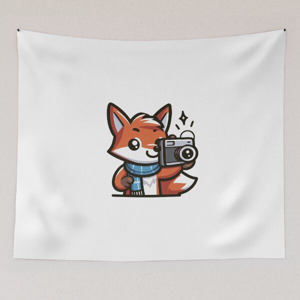 Item preview, Photographer Fox – Snap-Happy Animal Cartoon designed and sold by Confuzz1ed.