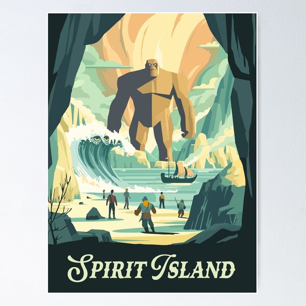 Item preview, SPIRIT ISLAND - Inspired Poster / Retro Board Game Poster / Wall Art Print / Fantasy, Board Game, RPG, DnD / Home Decor Gift Idea designed and sold by RoleplayRealm.