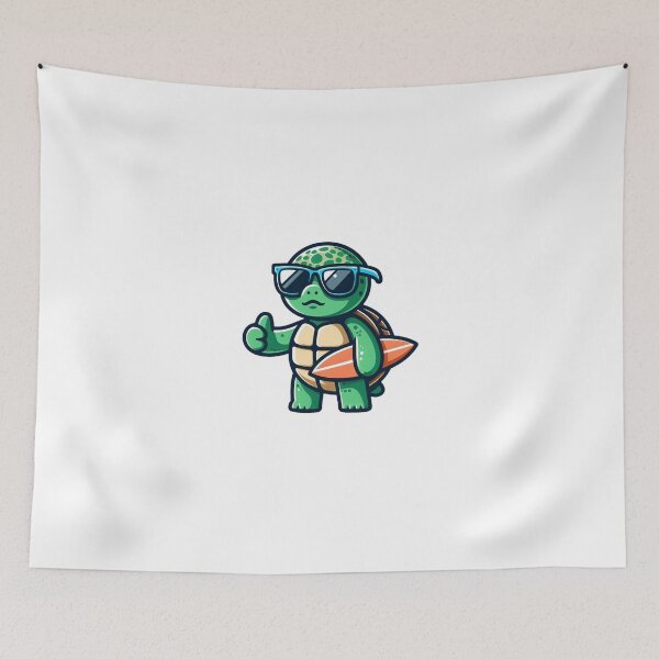 Item preview, Surf Coach Turtle – Cool Beach Animal Design designed and sold by Confuzz1ed.