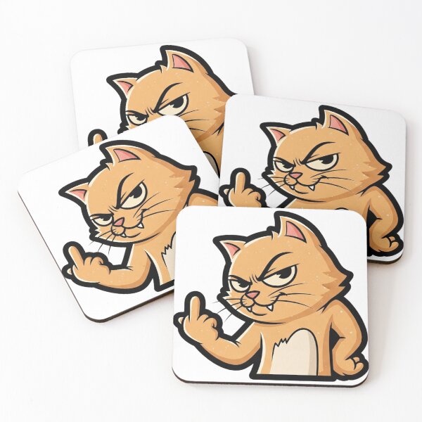 Item preview, Middle Finger Cat | Bold and Hilariously Rebellious Feline-Inspired Graphic designed and sold by Tw1nsAIArt.