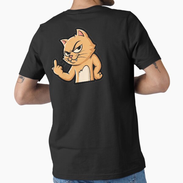 Item preview, Middle Finger Cat | Bold and Hilariously Rebellious Feline-Inspired Graphic designed and sold by Tw1nsAIArt.