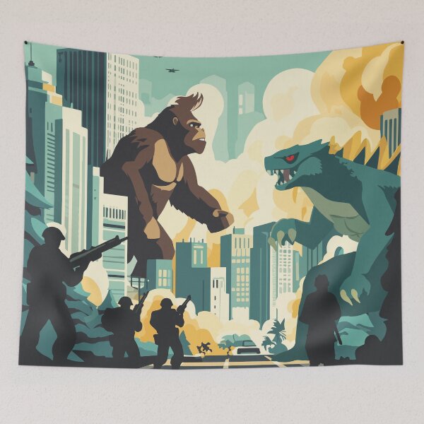 Item preview, KING OF TOKYO - Inspired Poster / Retro Board Game Poster / Wall Art Print / Fantasy, Board Game, RPG, DnD / Home Decor Gift Idea  designed and sold by RoleplayRealm.